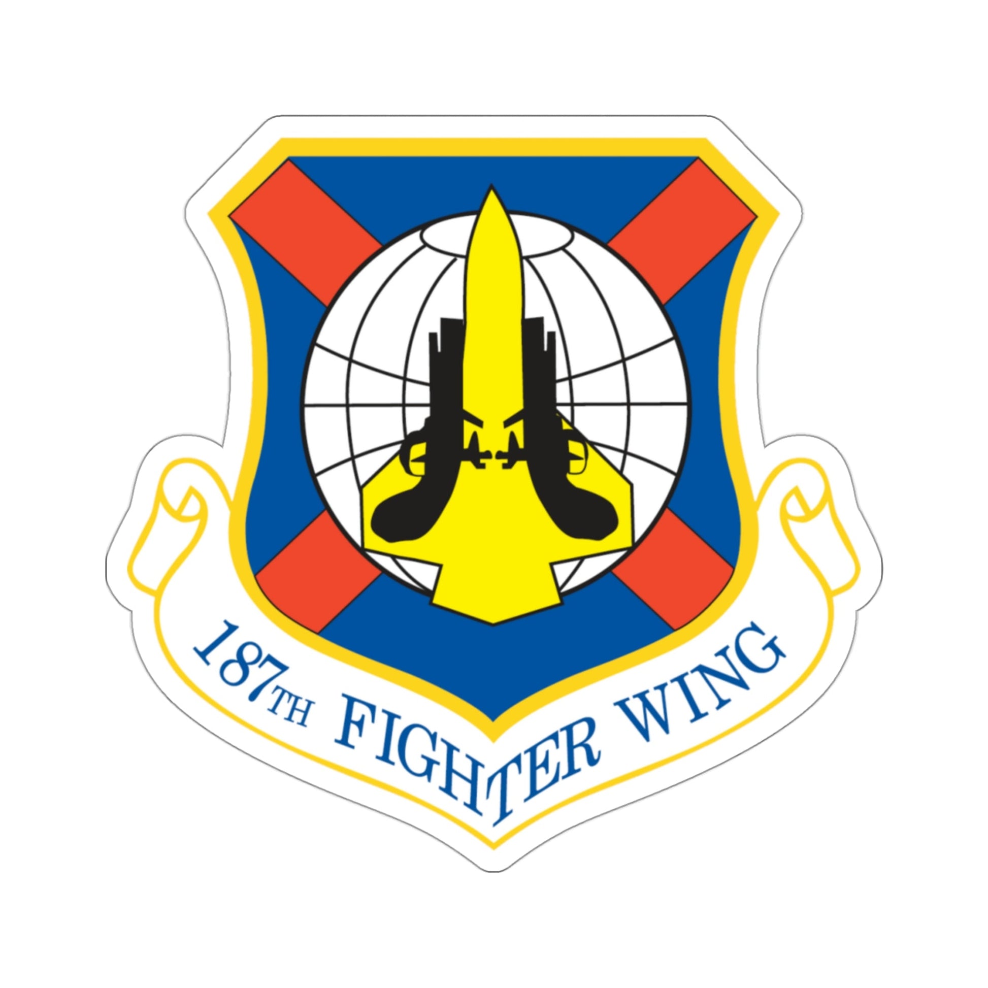 187th Fighter Wing (U.S. Air Force) STICKER Vinyl Die-Cut Decal-3 Inch-The Sticker Space