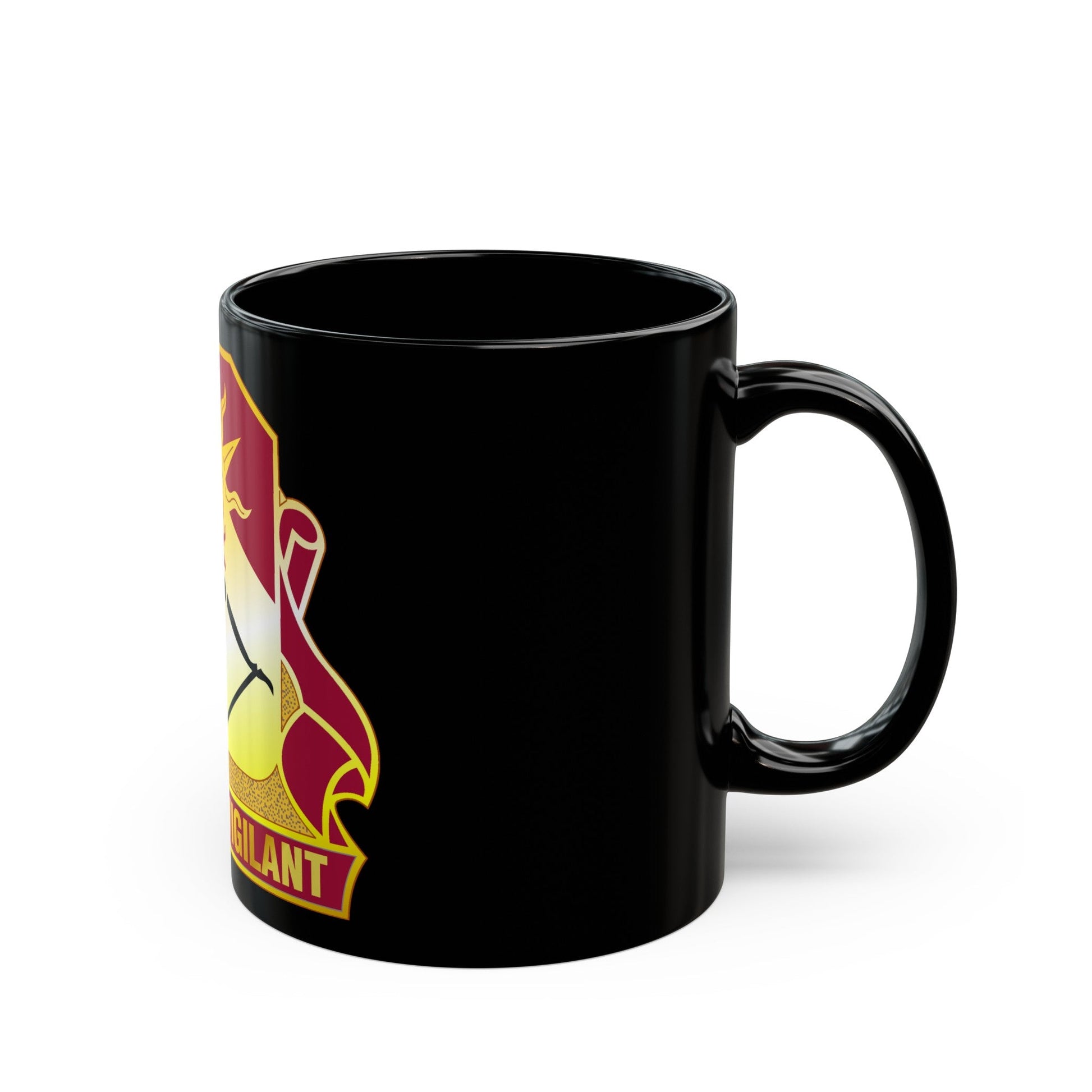 188 Air Defense Artillery Regiment (U.S. Army) Black Coffee Mug-The Sticker Space