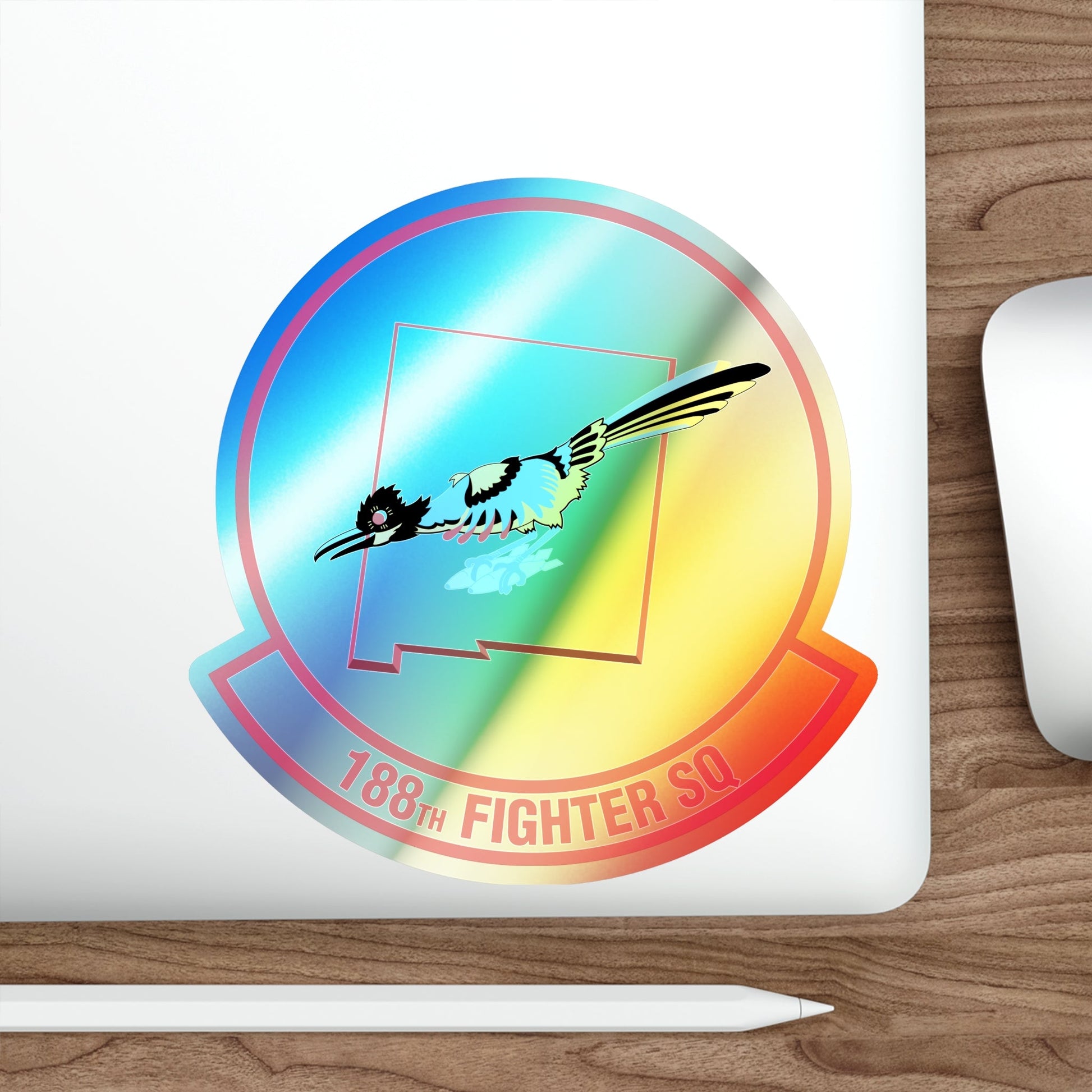 188 Fighter Squadron (U.S. Air Force) Holographic STICKER Die-Cut Vinyl Decal-The Sticker Space