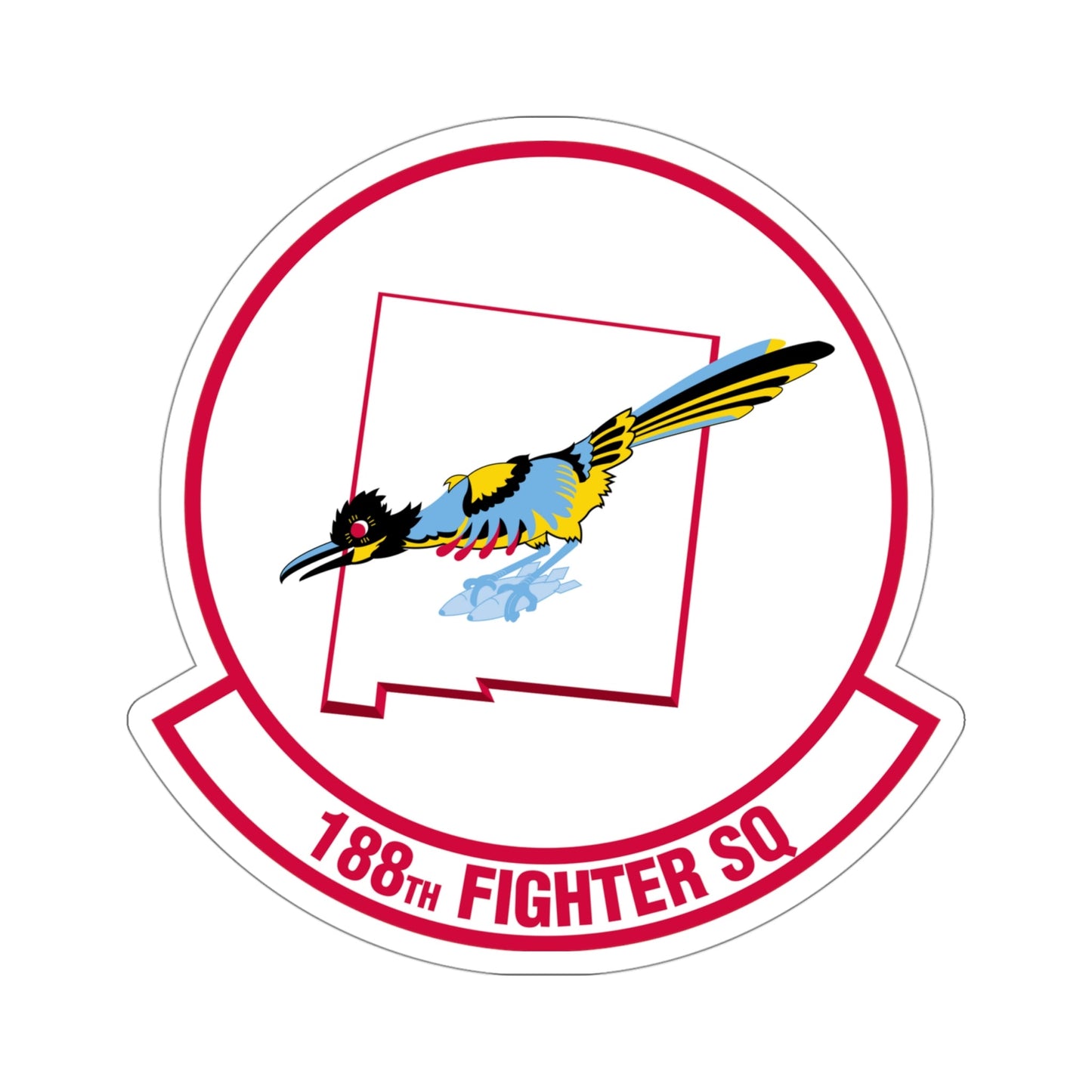 188 Fighter Squadron (U.S. Air Force) STICKER Vinyl Die-Cut Decal-4 Inch-The Sticker Space