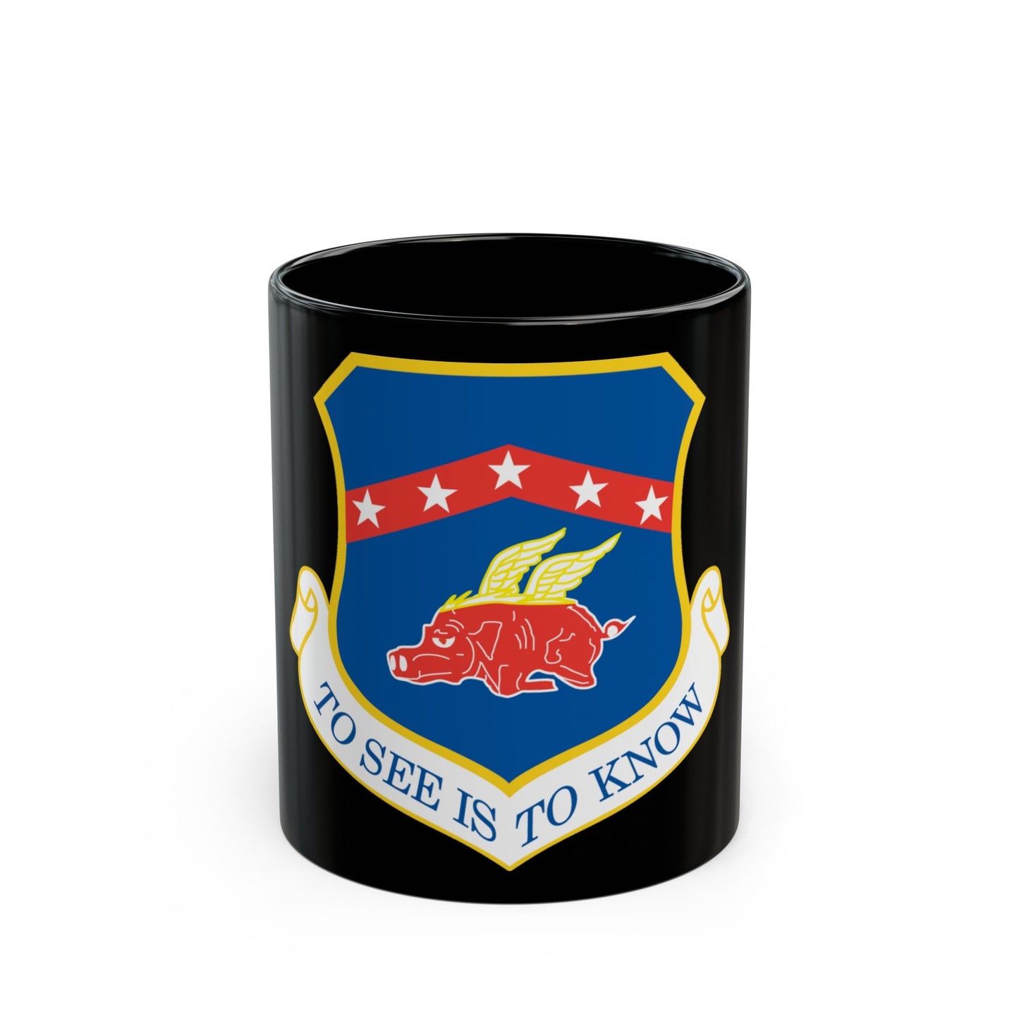 188th Fighter Wing (U.S. Air Force) Black Coffee Mug-11oz-The Sticker Space