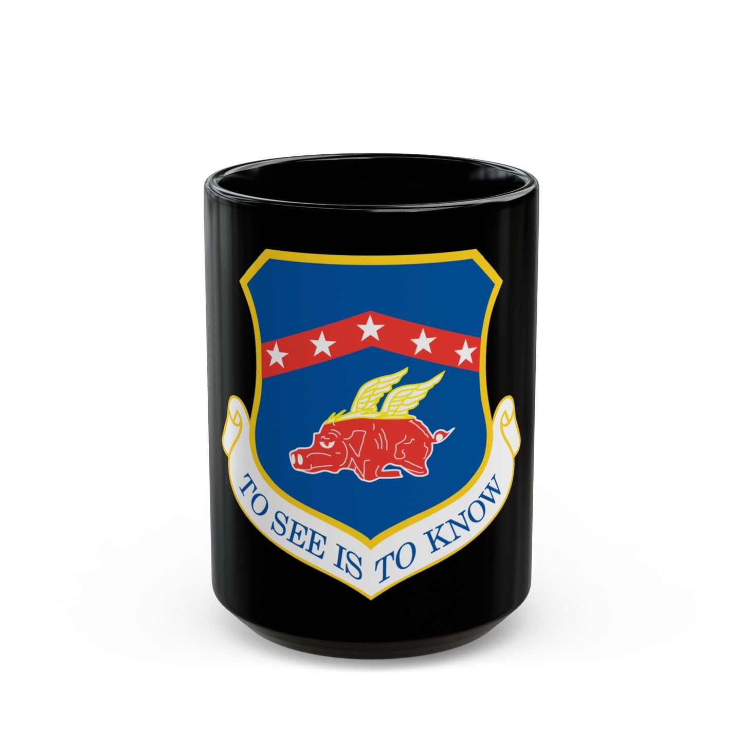 188th Fighter Wing (U.S. Air Force) Black Coffee Mug-15oz-The Sticker Space