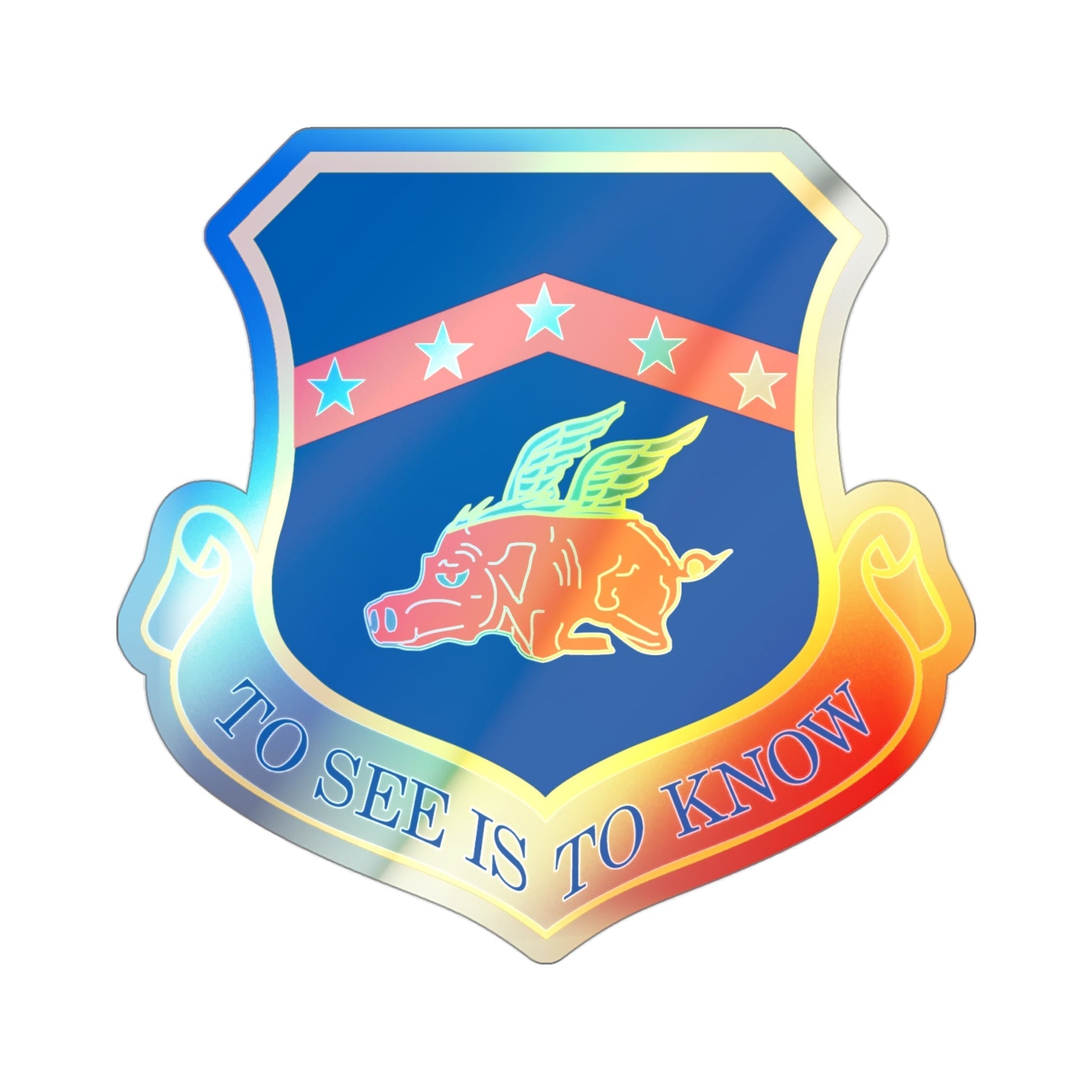 188th Fighter Wing (U.S. Air Force) Holographic STICKER Die-Cut Vinyl Decal-3 Inch-The Sticker Space
