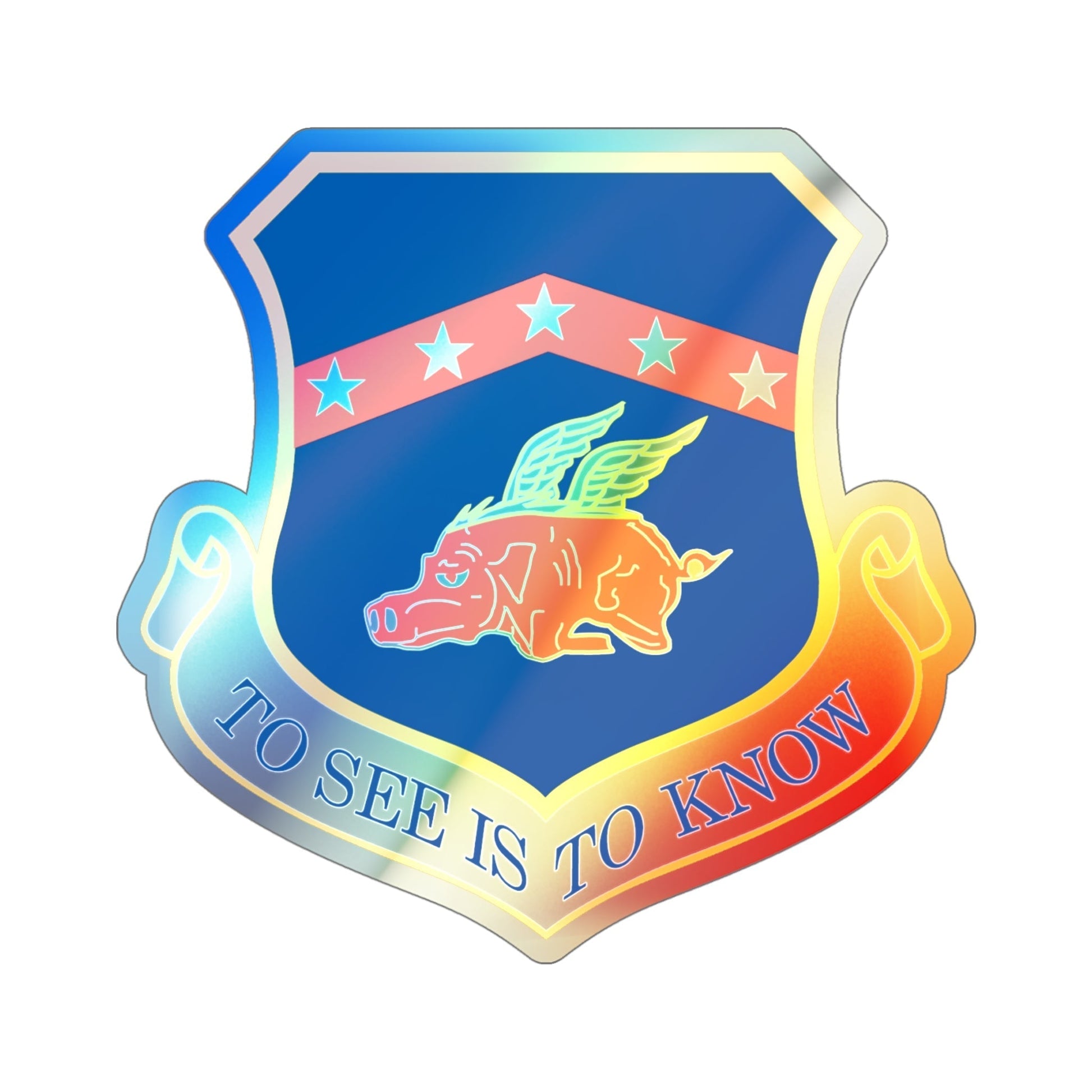 188th Fighter Wing (U.S. Air Force) Holographic STICKER Die-Cut Vinyl Decal-5 Inch-The Sticker Space