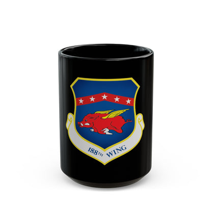 188th Wing (U.S. Air Force) Black Coffee Mug-15oz-The Sticker Space