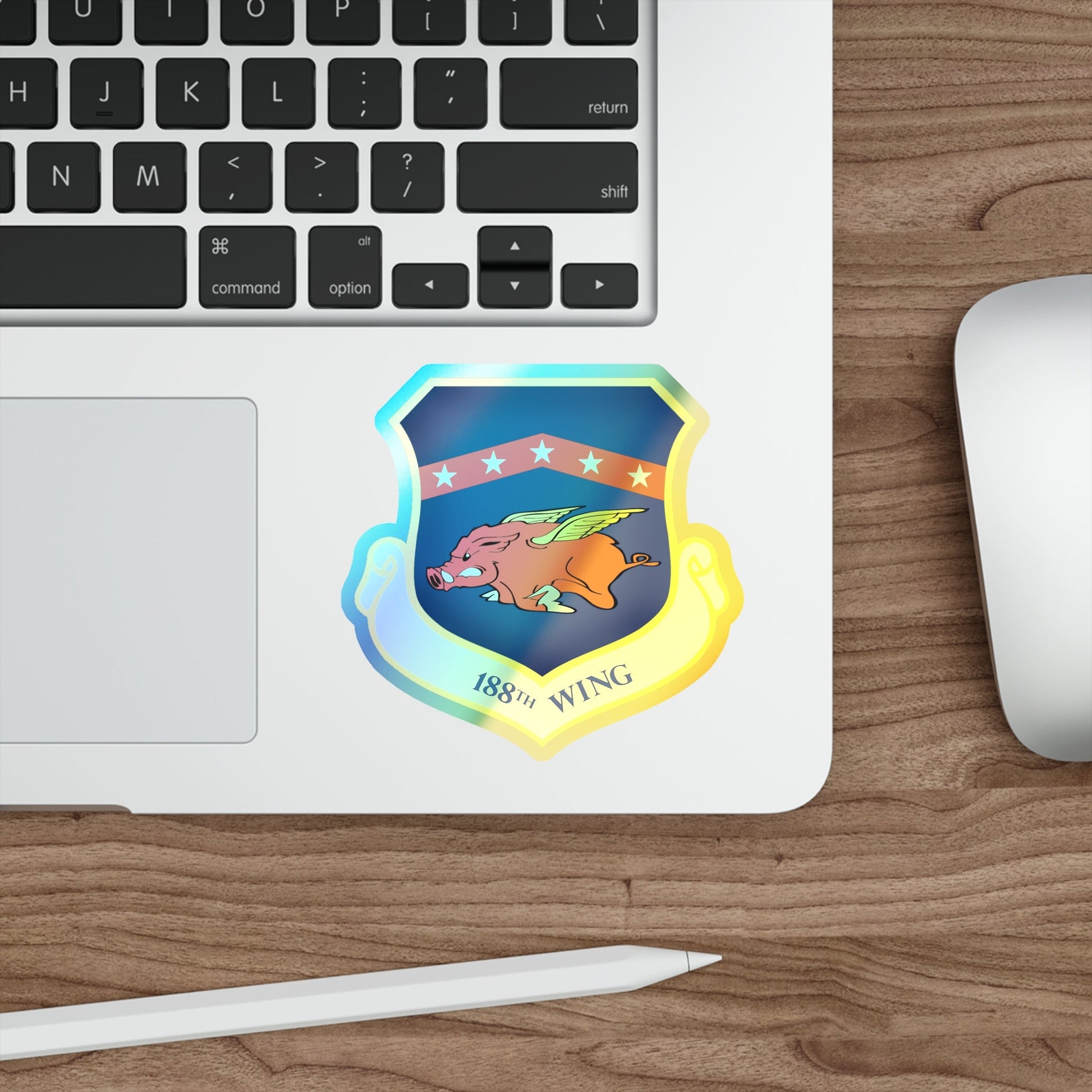 188th Wing (U.S. Air Force) Holographic STICKER Die-Cut Vinyl Decal-The Sticker Space