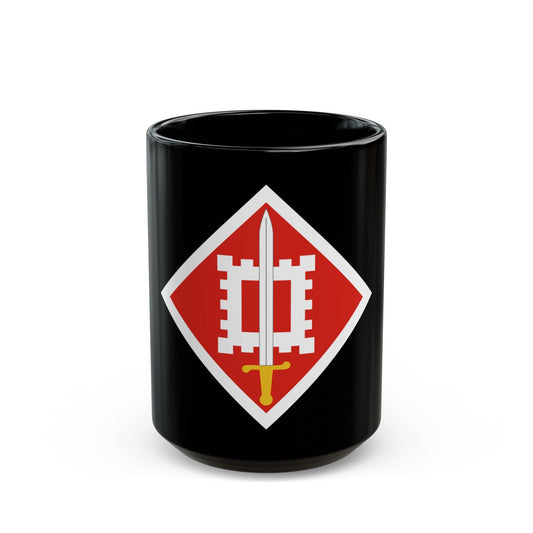 18th Engineer Brigade (U.S. Army) Black Coffee Mug-15oz-The Sticker Space