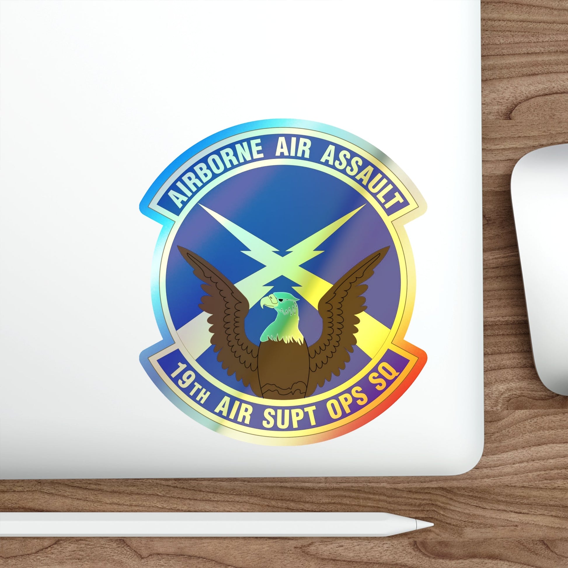19 Air Support Operations Squadron ACC (U.S. Air Force) Holographic STICKER Die-Cut Vinyl Decal-The Sticker Space