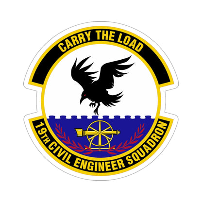 19 Civil Engineer Squadron AMC (U.S. Air Force) STICKER Vinyl Die-Cut Decal-3 Inch-The Sticker Space