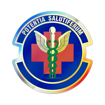 19 Healthcare Operations Squadron AMC (U.S. Air Force) Holographic STICKER Die-Cut Vinyl Decal-3 Inch-The Sticker Space