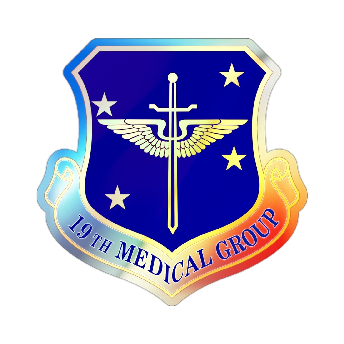 19 Medical Group AMC (U.S. Air Force) Holographic STICKER Die-Cut Vinyl Decal-2 Inch-The Sticker Space