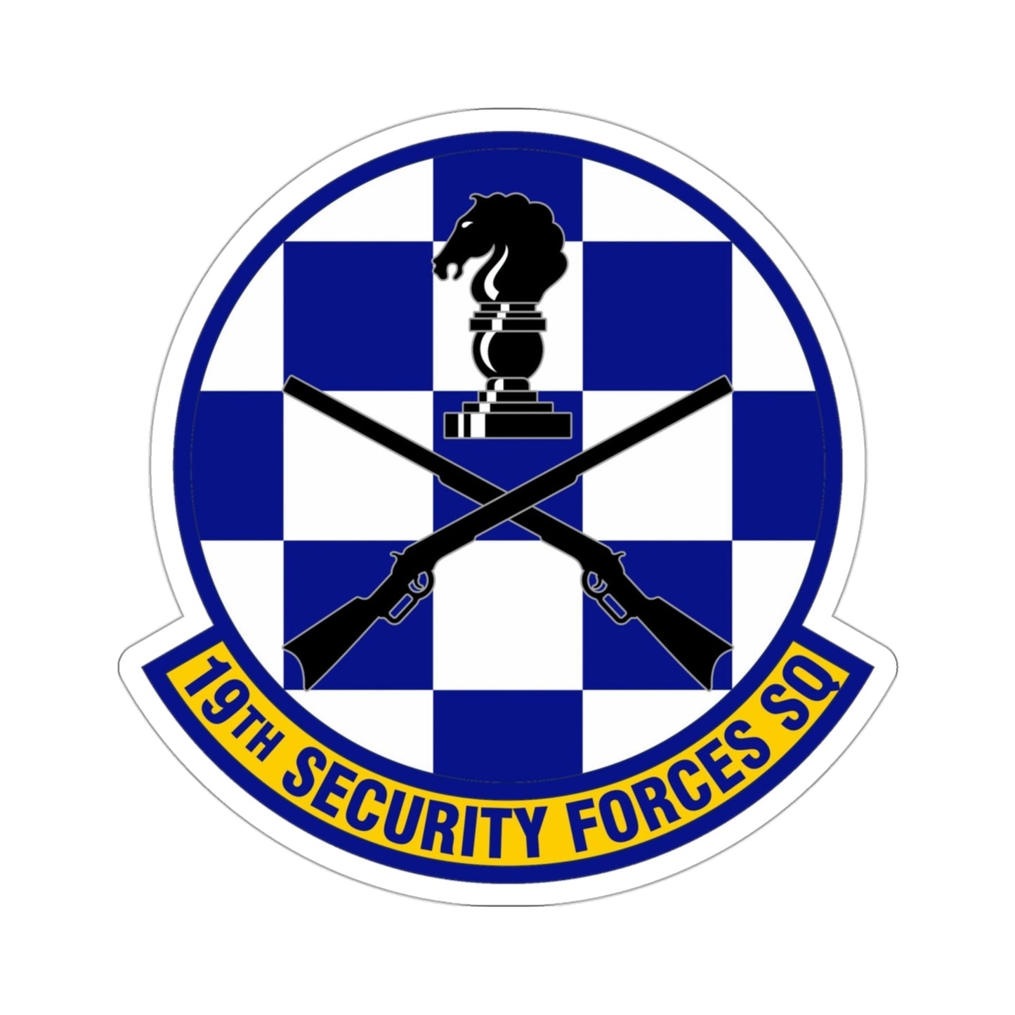 19 Security Forces Squadron AMC (U.S. Air Force) STICKER Vinyl Die-Cut Decal-3 Inch-The Sticker Space
