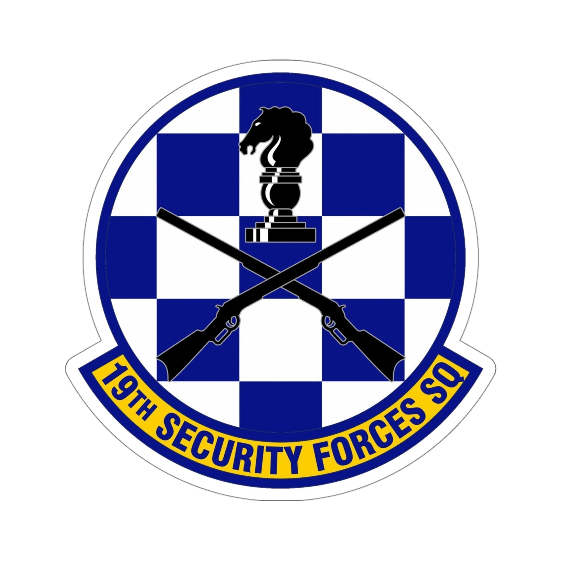 19 Security Forces Squadron AMC (U.S. Air Force) STICKER Vinyl Die-Cut Decal-4 Inch-The Sticker Space