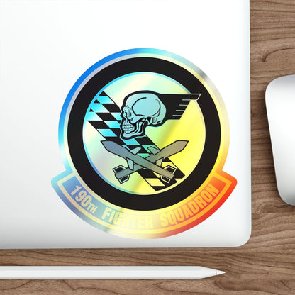 190 Fighter Squadron (U.S. Air Force) Holographic STICKER Die-Cut Vinyl Decal-The Sticker Space