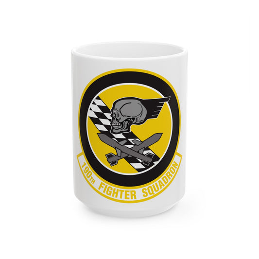 190 Fighter Squadron (U.S. Air Force) White Coffee Mug