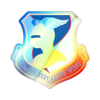 190th Air Refueling Wing (U.S. Air Force) Holographic STICKER Die-Cut Vinyl Decal-2 Inch-The Sticker Space