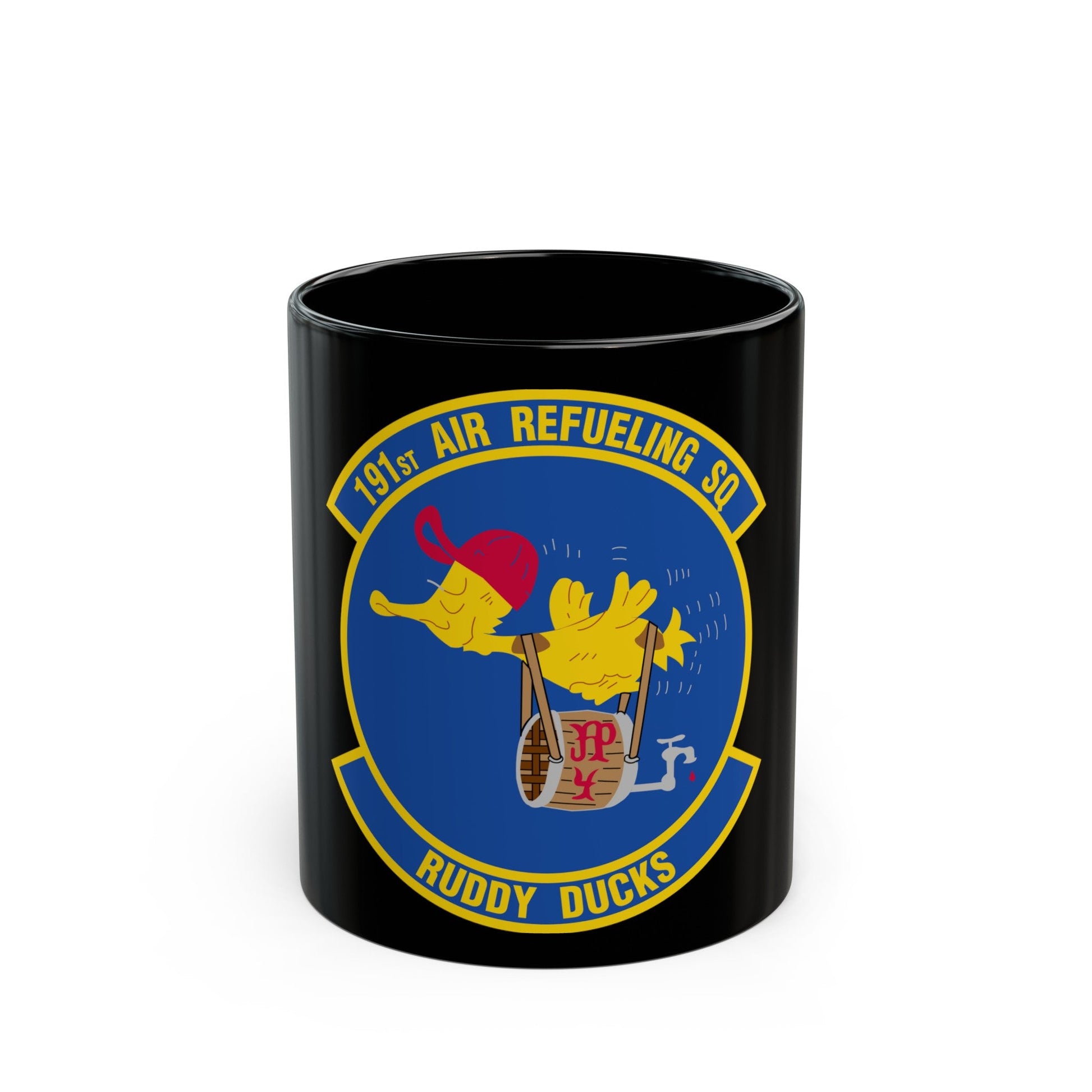 191 Air Refueling Squadron (U.S. Air Force) Black Coffee Mug-11oz-The Sticker Space