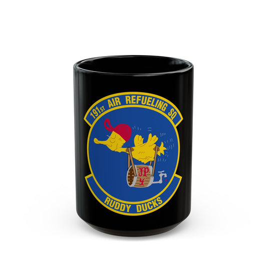191 Air Refueling Squadron (U.S. Air Force) Black Coffee Mug-15oz-The Sticker Space