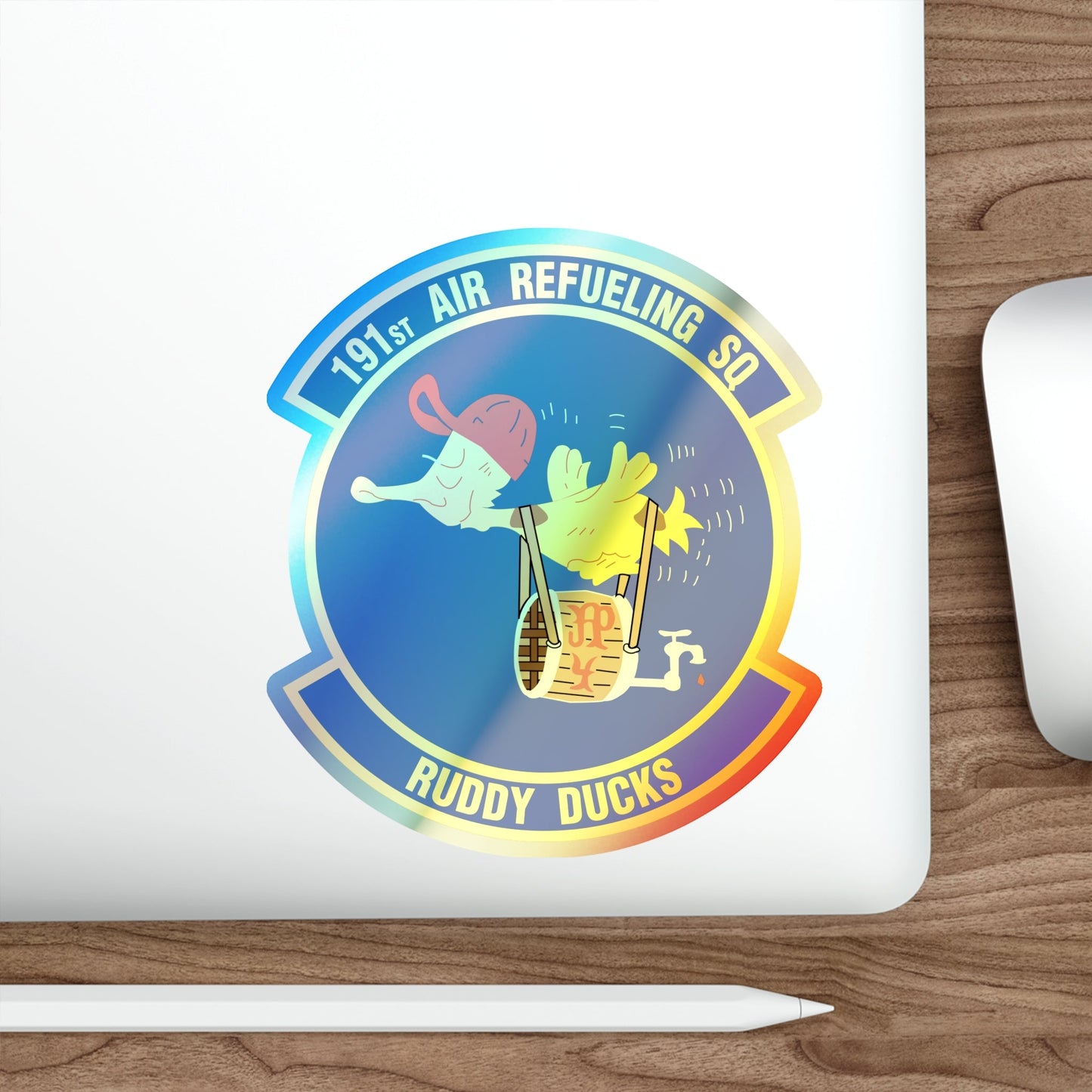 191 Air Refueling Squadron (U.S. Air Force) Holographic STICKER Die-Cut Vinyl Decal-The Sticker Space
