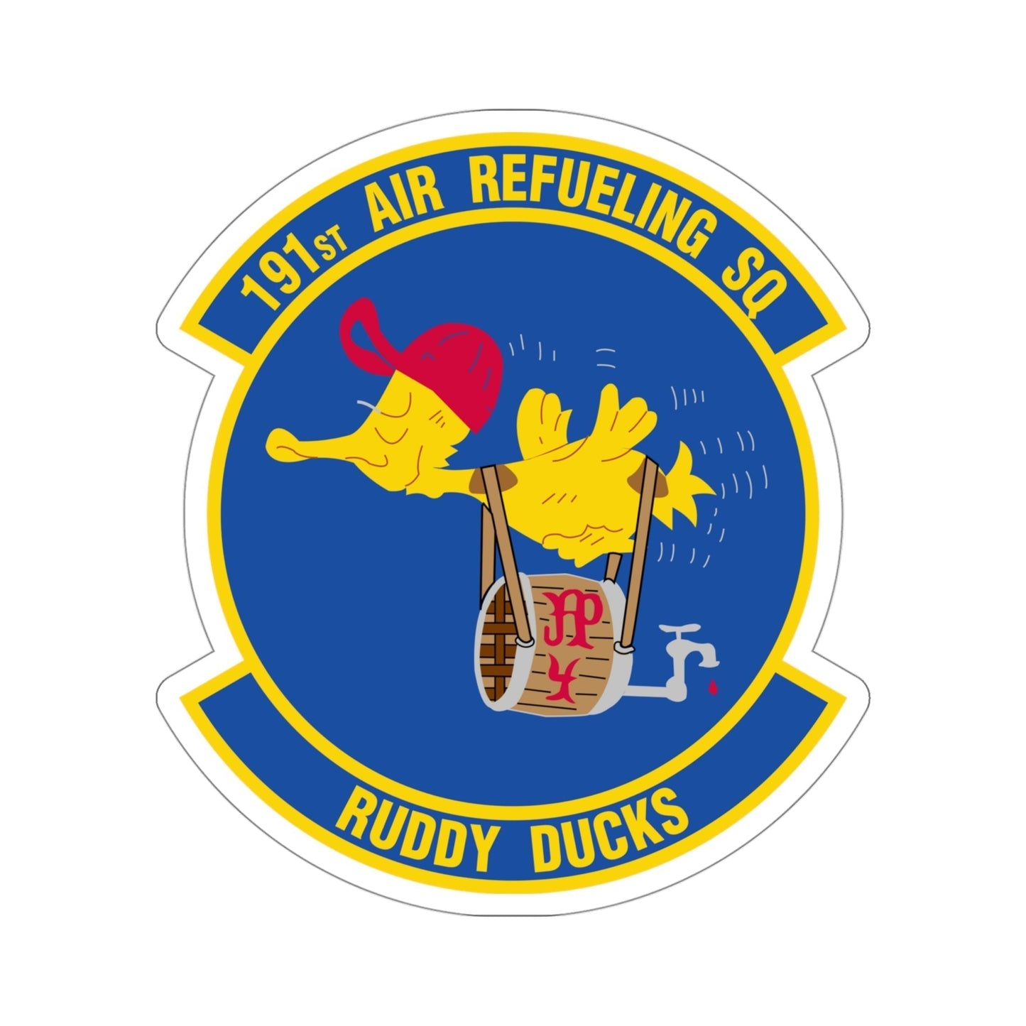 191 Air Refueling Squadron (U.S. Air Force) STICKER Vinyl Die-Cut Decal-4 Inch-The Sticker Space