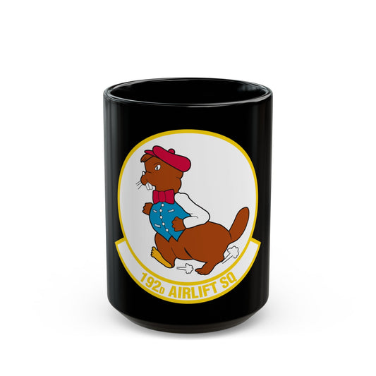 192 Airlift Squadron (U.S. Air Force) Black Coffee Mug