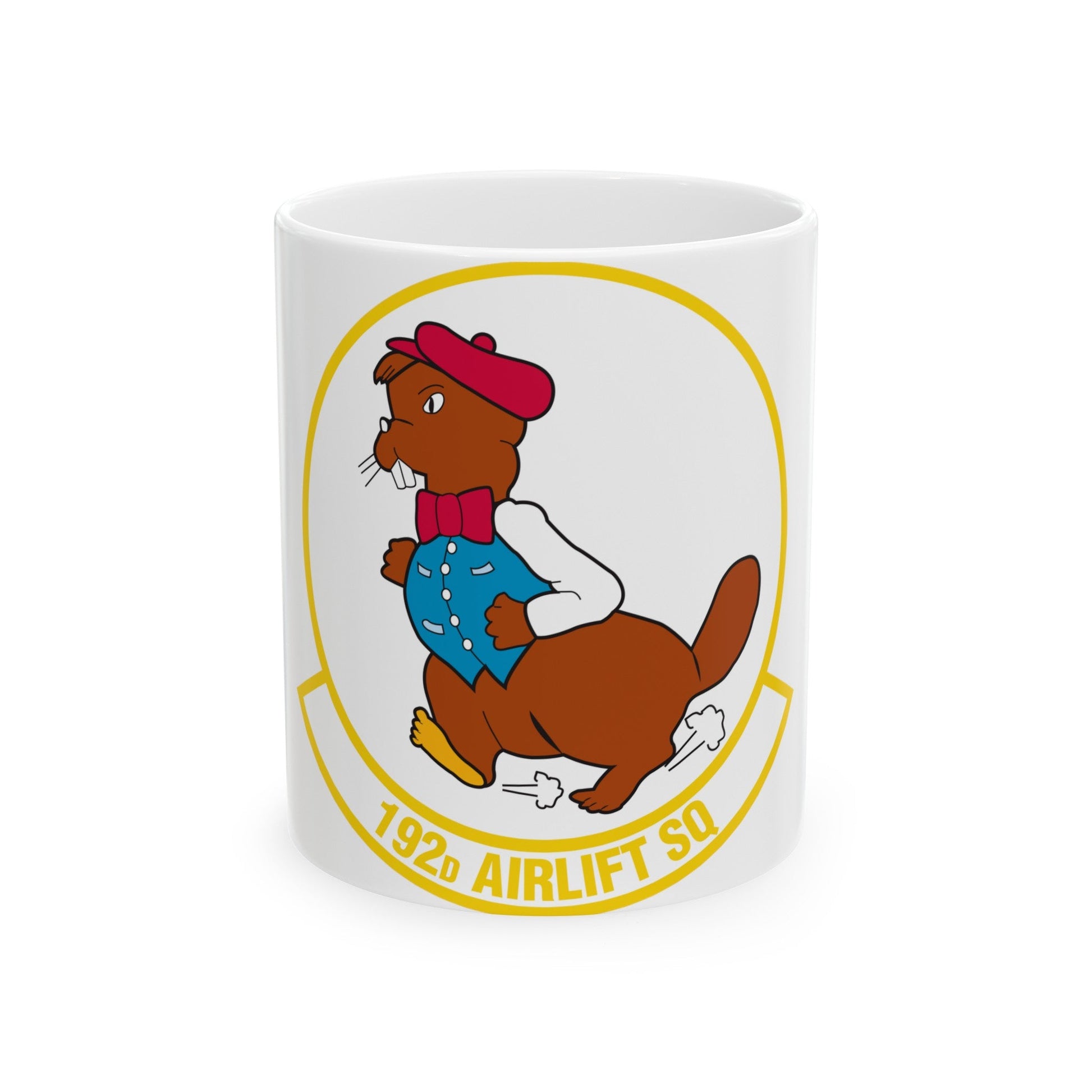192 Airlift Squadron (U.S. Air Force) White Coffee Mug-11oz-The Sticker Space