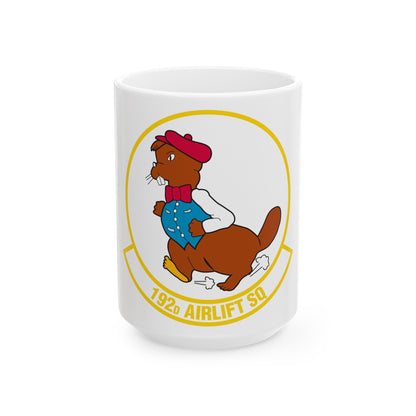 192 Airlift Squadron (U.S. Air Force) White Coffee Mug-15oz-The Sticker Space