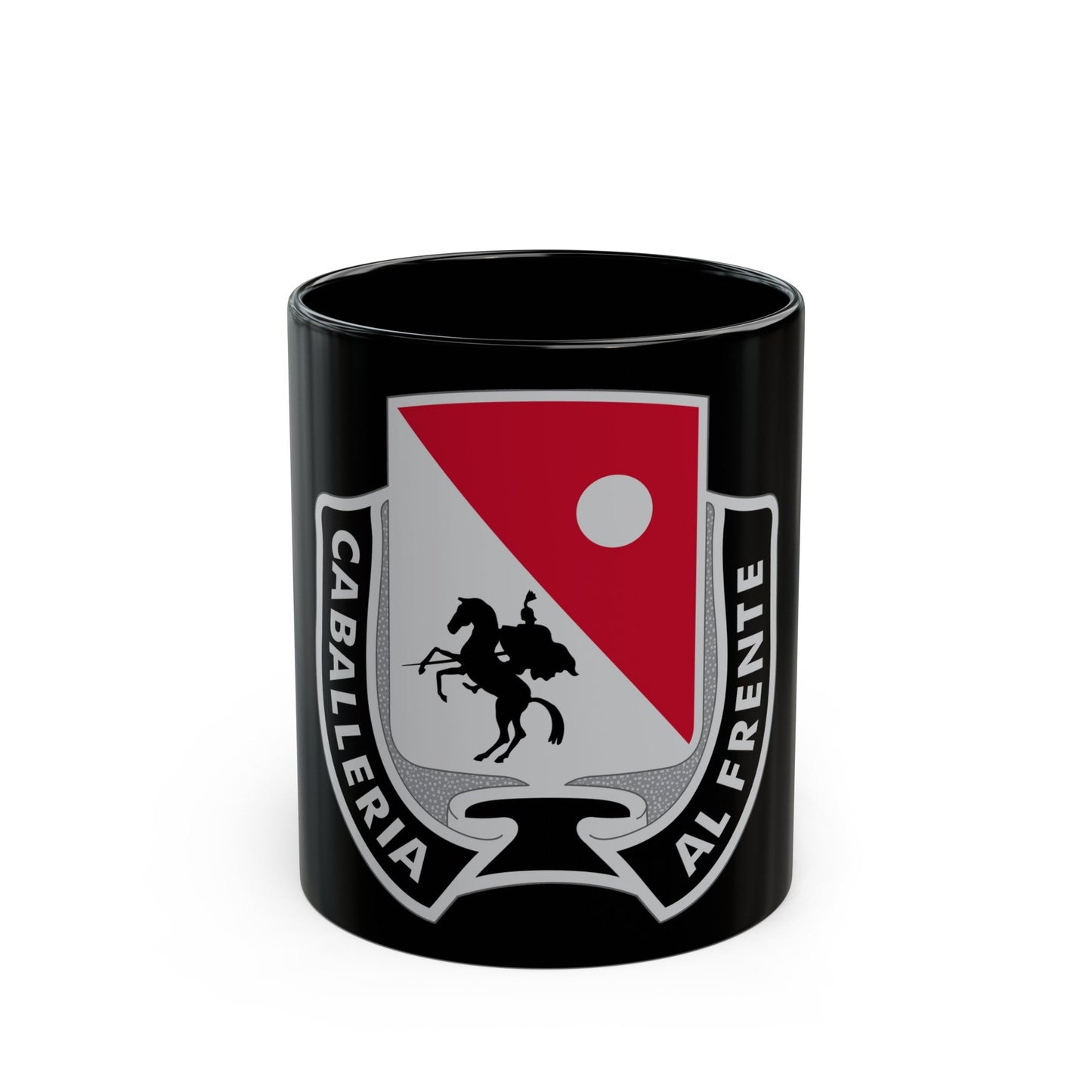 192 Cavalry Regiment (U.S. Army) Black Coffee Mug-11oz-The Sticker Space