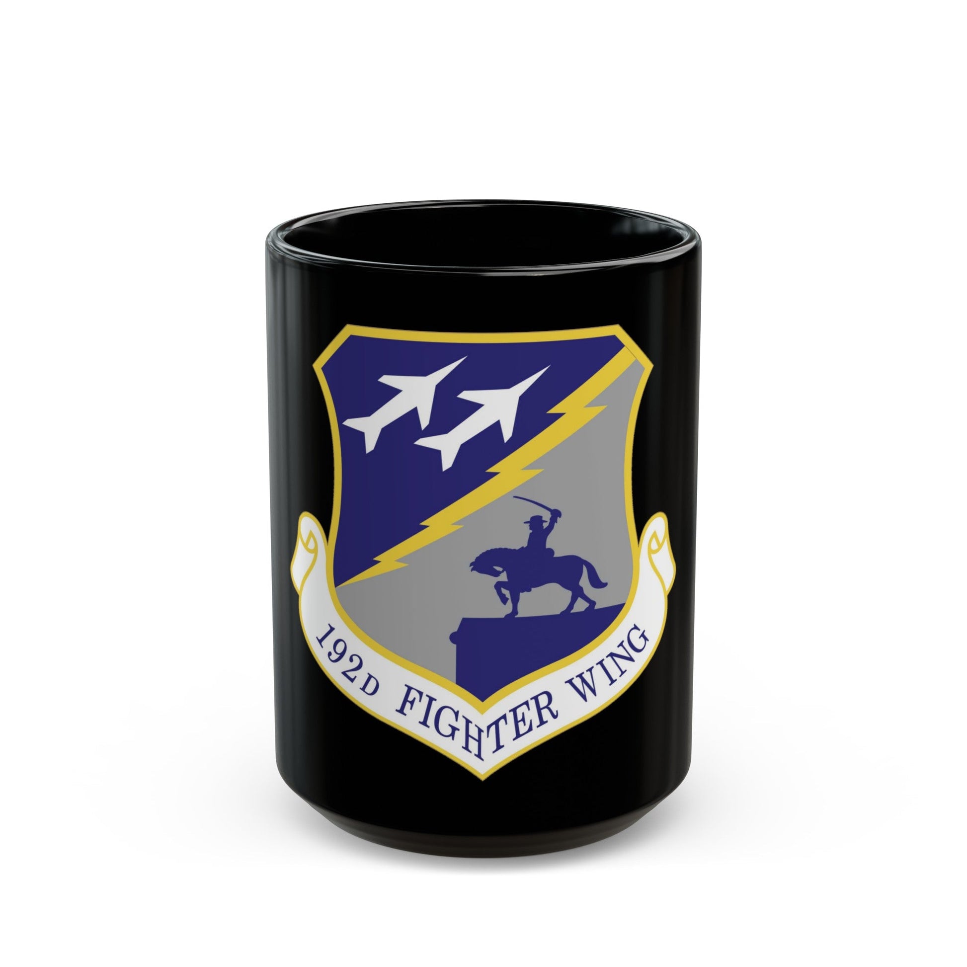 192nd Wing (U.S. Air Force) Black Coffee Mug-15oz-The Sticker Space