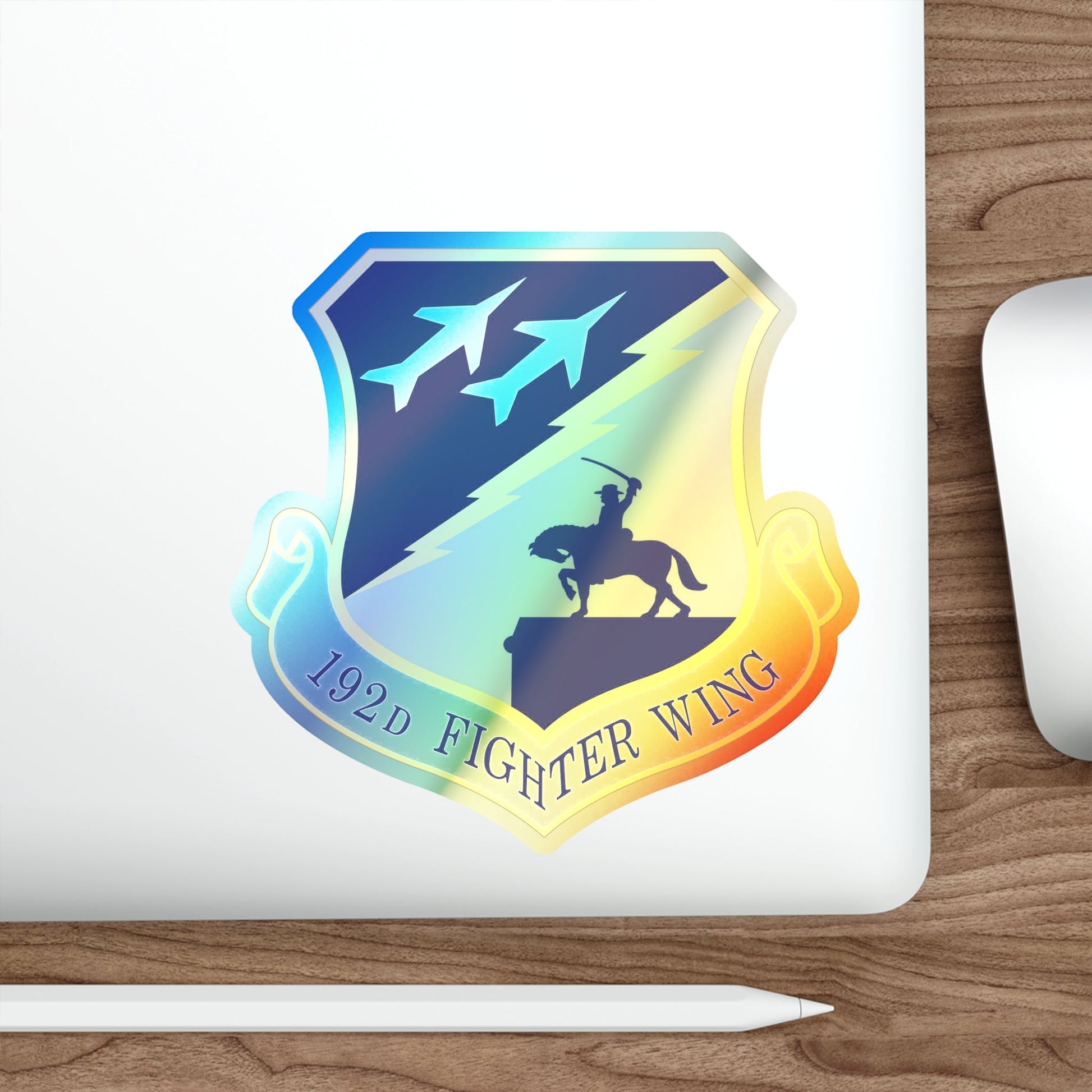 192nd Wing (U.S. Air Force) Holographic STICKER Die-Cut Vinyl Decal-The Sticker Space