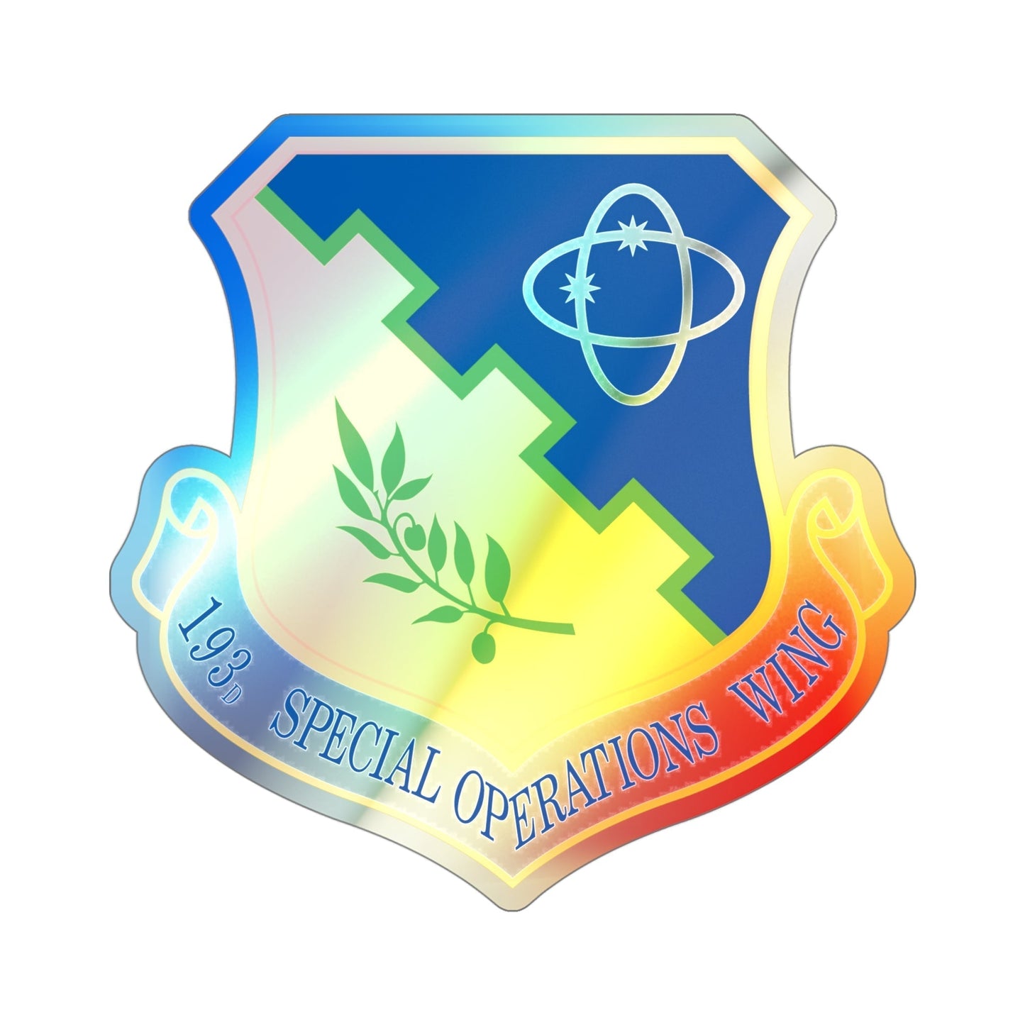 193rd Special Operations Wing (U.S. Air Force) Holographic STICKER Die-Cut Vinyl Decal-4 Inch-The Sticker Space