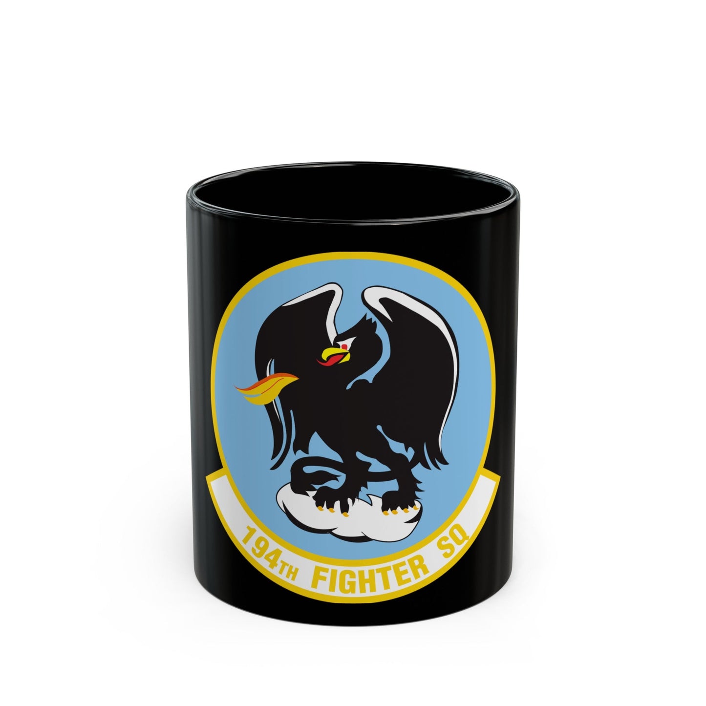 194 Fighter Squadron (U.S. Air Force) Black Coffee Mug-11oz-The Sticker Space