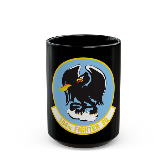 194 Fighter Squadron (U.S. Air Force) Black Coffee Mug