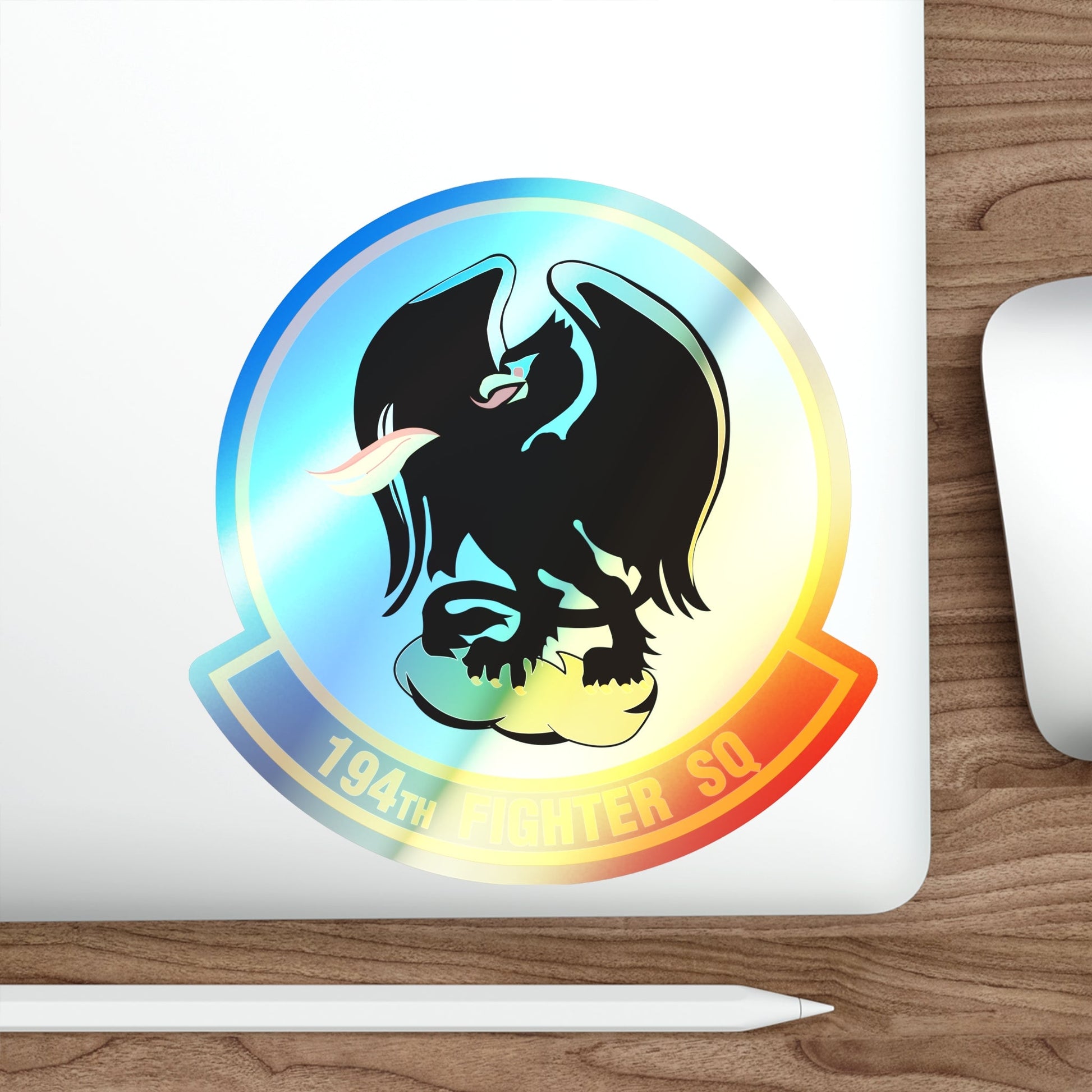 194 Fighter Squadron (U.S. Air Force) Holographic STICKER Die-Cut Vinyl Decal-The Sticker Space