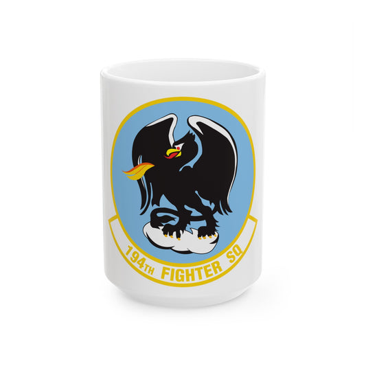 194 Fighter Squadron (U.S. Air Force) White Coffee Mug