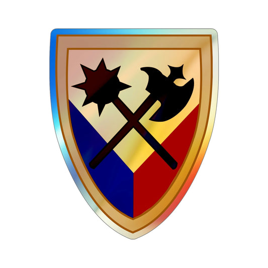 194th Armored Brigade v2 (U.S. Army) Holographic STICKER Die-Cut Vinyl Decal-6 Inch-The Sticker Space