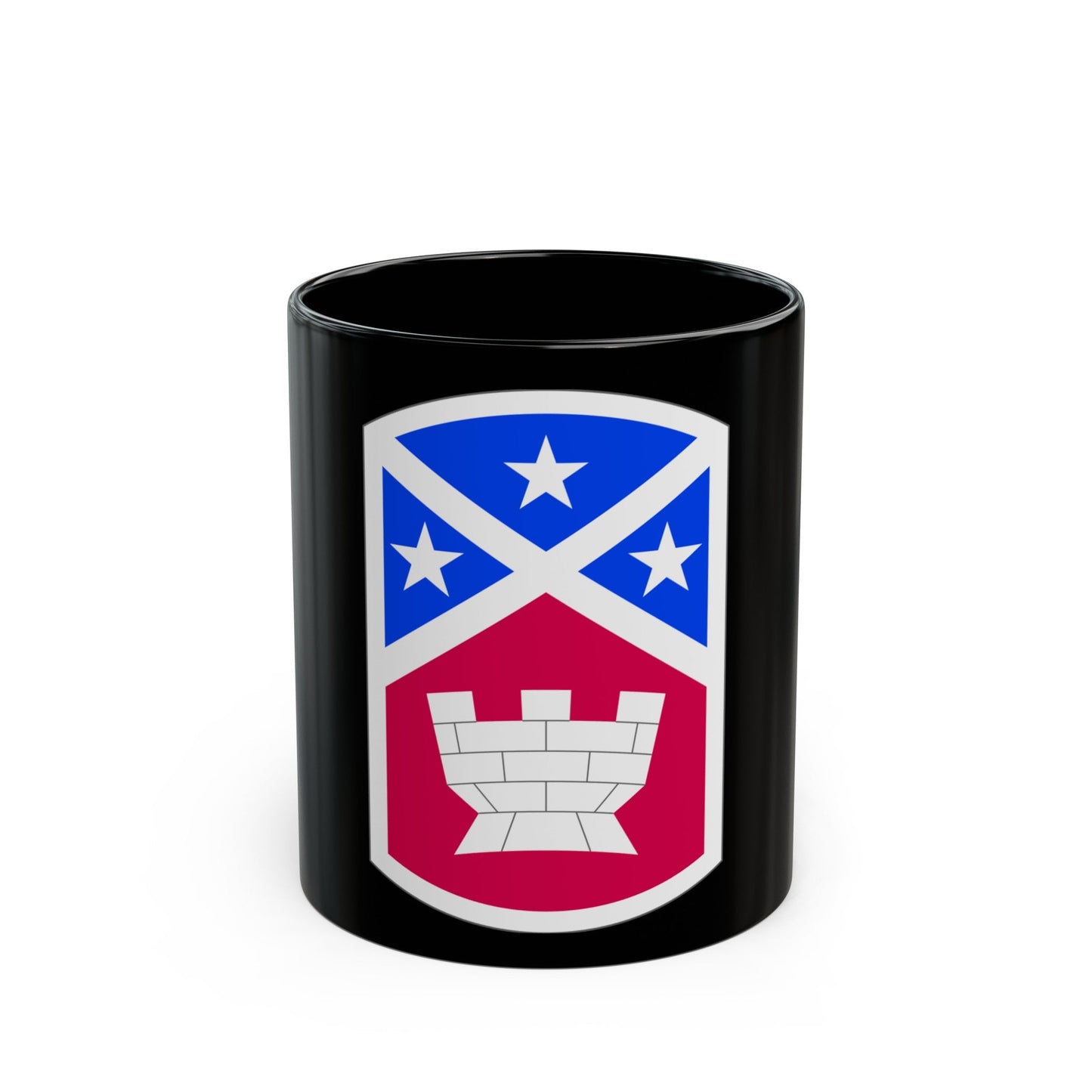 194th Engineer Brigade (U.S. Army) Black Coffee Mug-11oz-The Sticker Space
