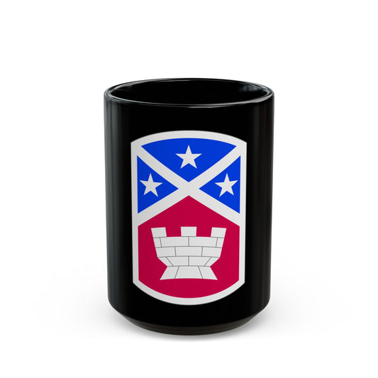 194th Engineer Brigade (U.S. Army) Black Coffee Mug-15oz-The Sticker Space