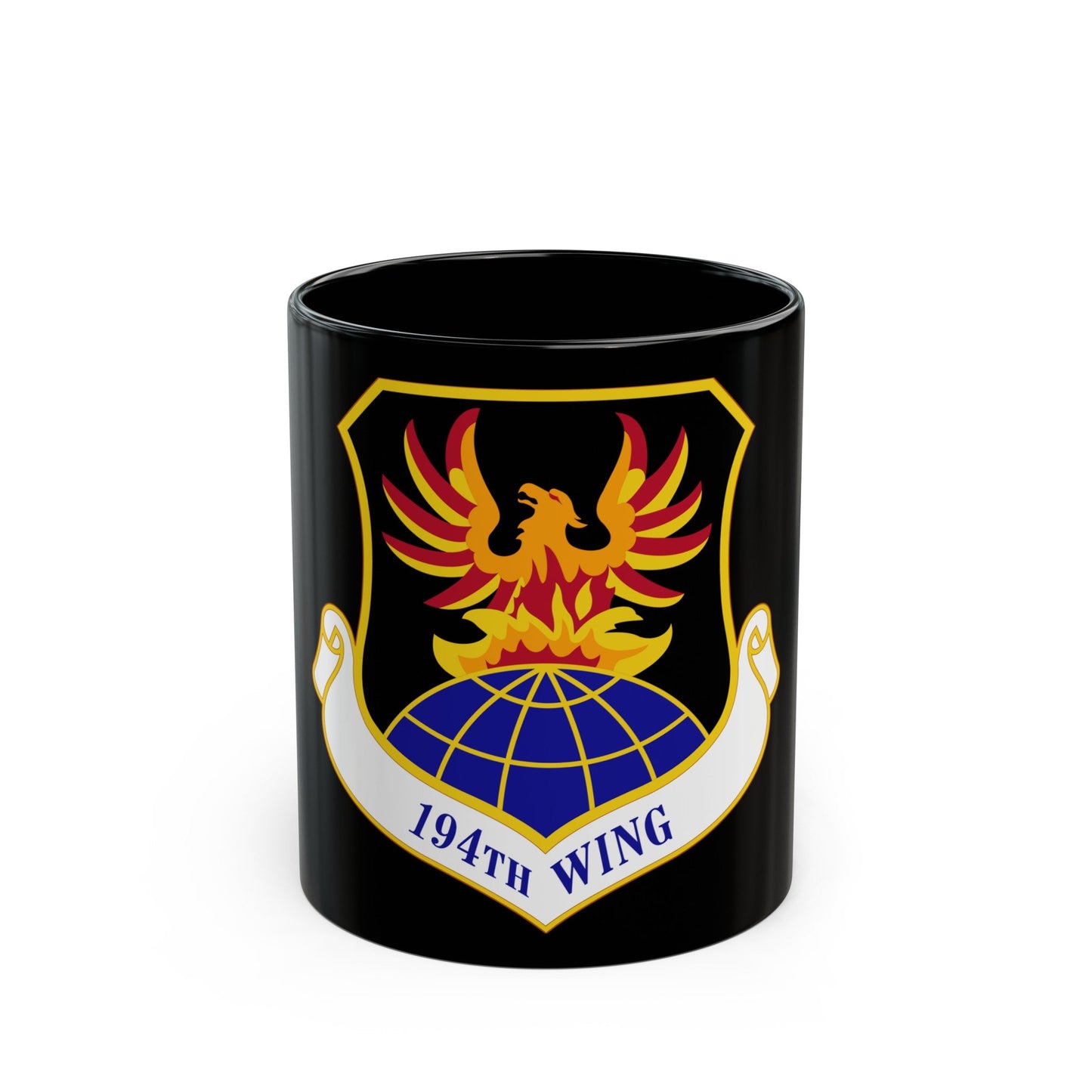 194th Wing (U.S. Air Force) Black Coffee Mug-11oz-The Sticker Space