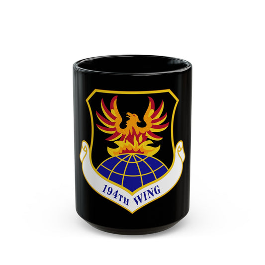 194th Wing (U.S. Air Force) Black Coffee Mug-15oz-The Sticker Space