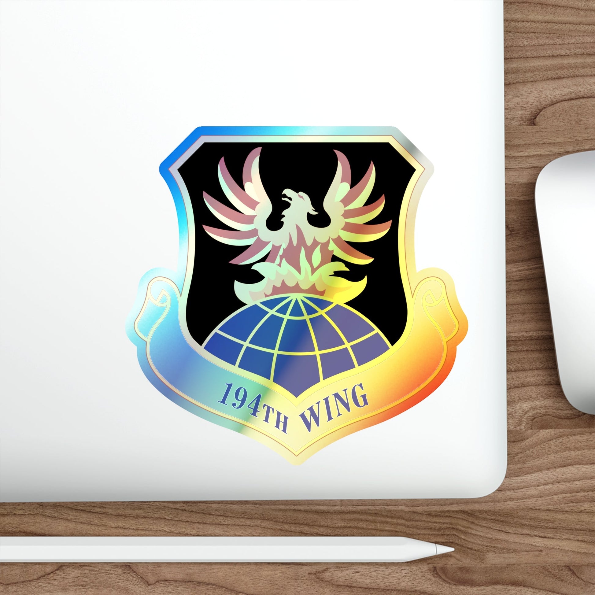 194th Wing (U.S. Air Force) Holographic STICKER Die-Cut Vinyl Decal-The Sticker Space
