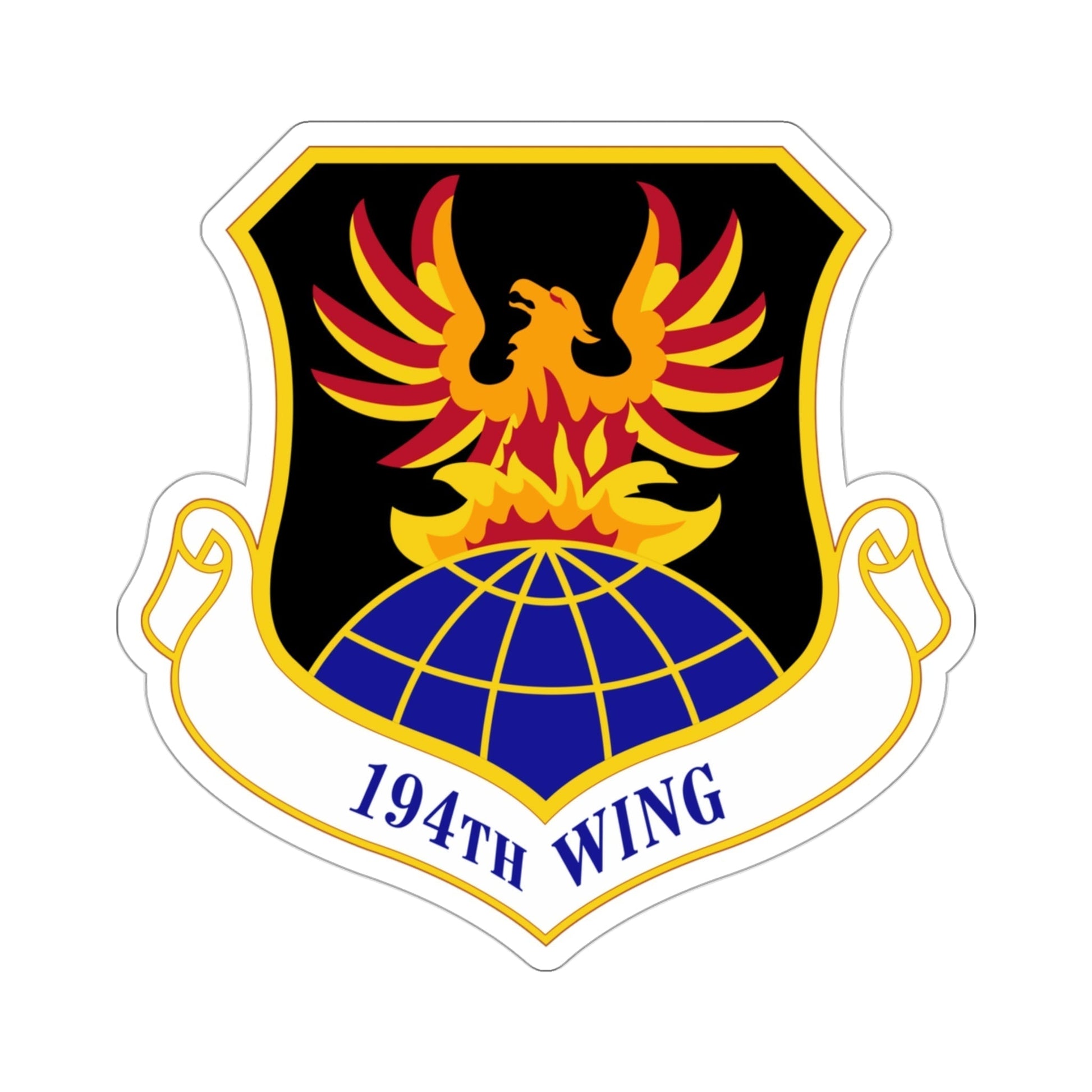 194th Wing (U.S. Air Force) STICKER Vinyl Die-Cut Decal-3 Inch-The Sticker Space