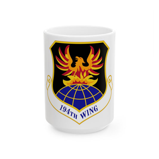 194th Wing (U.S. Air Force) White Coffee Mug-15oz-The Sticker Space