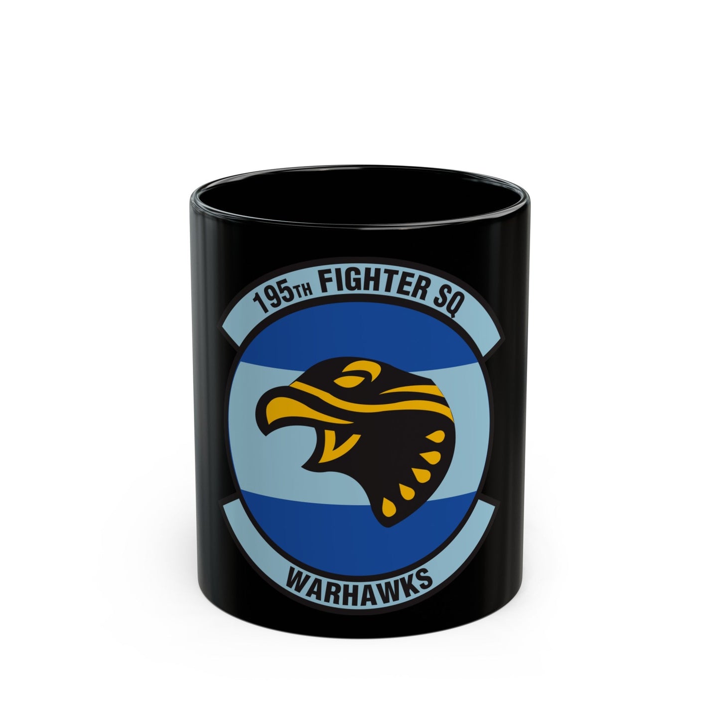 195 Fighter Squadron (U.S. Air Force) Black Coffee Mug-11oz-The Sticker Space