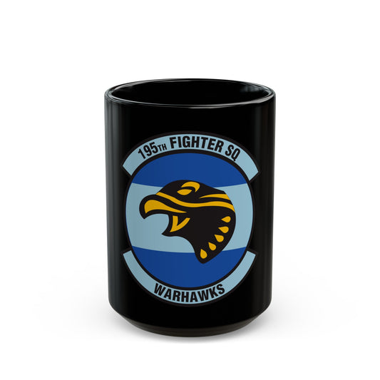 195 Fighter Squadron (U.S. Air Force) Black Coffee Mug-15oz-The Sticker Space