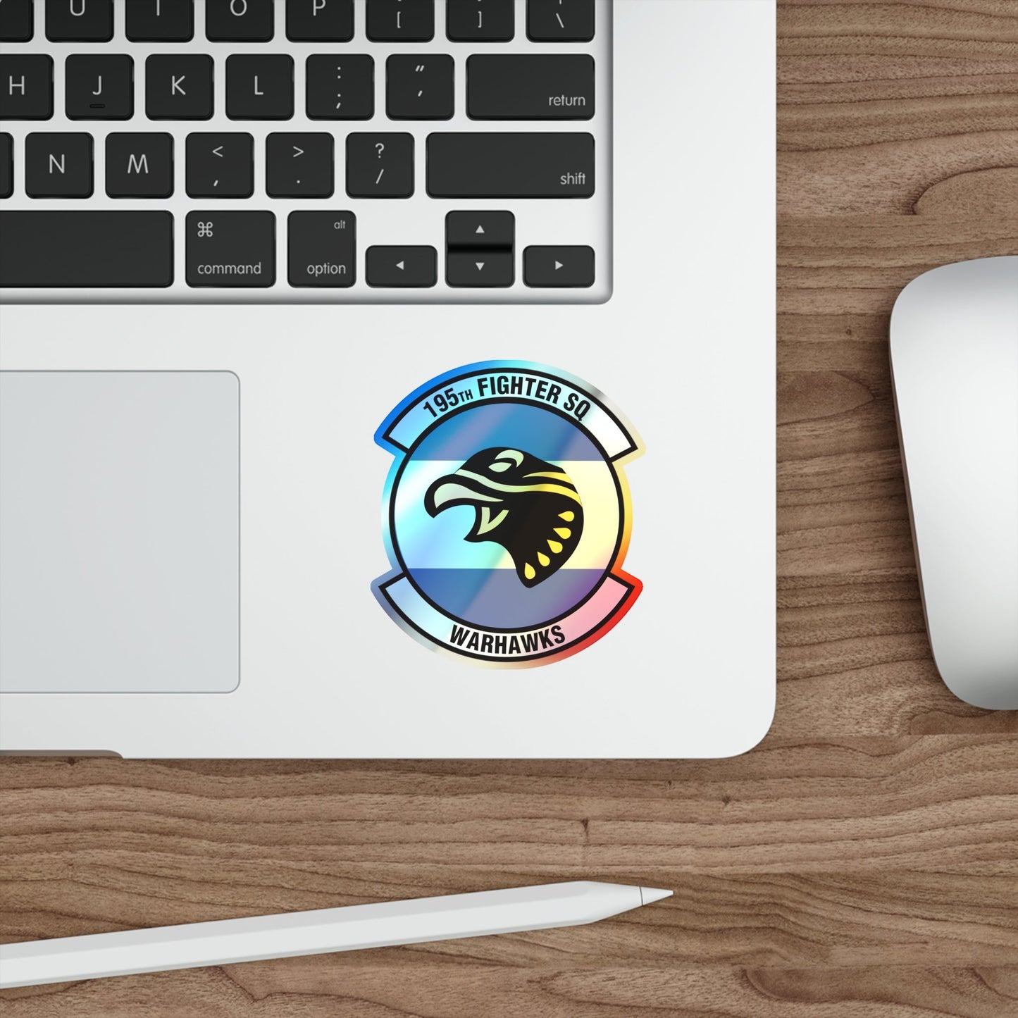 195 Fighter Squadron (U.S. Air Force) Holographic STICKER Die-Cut Vinyl Decal-The Sticker Space