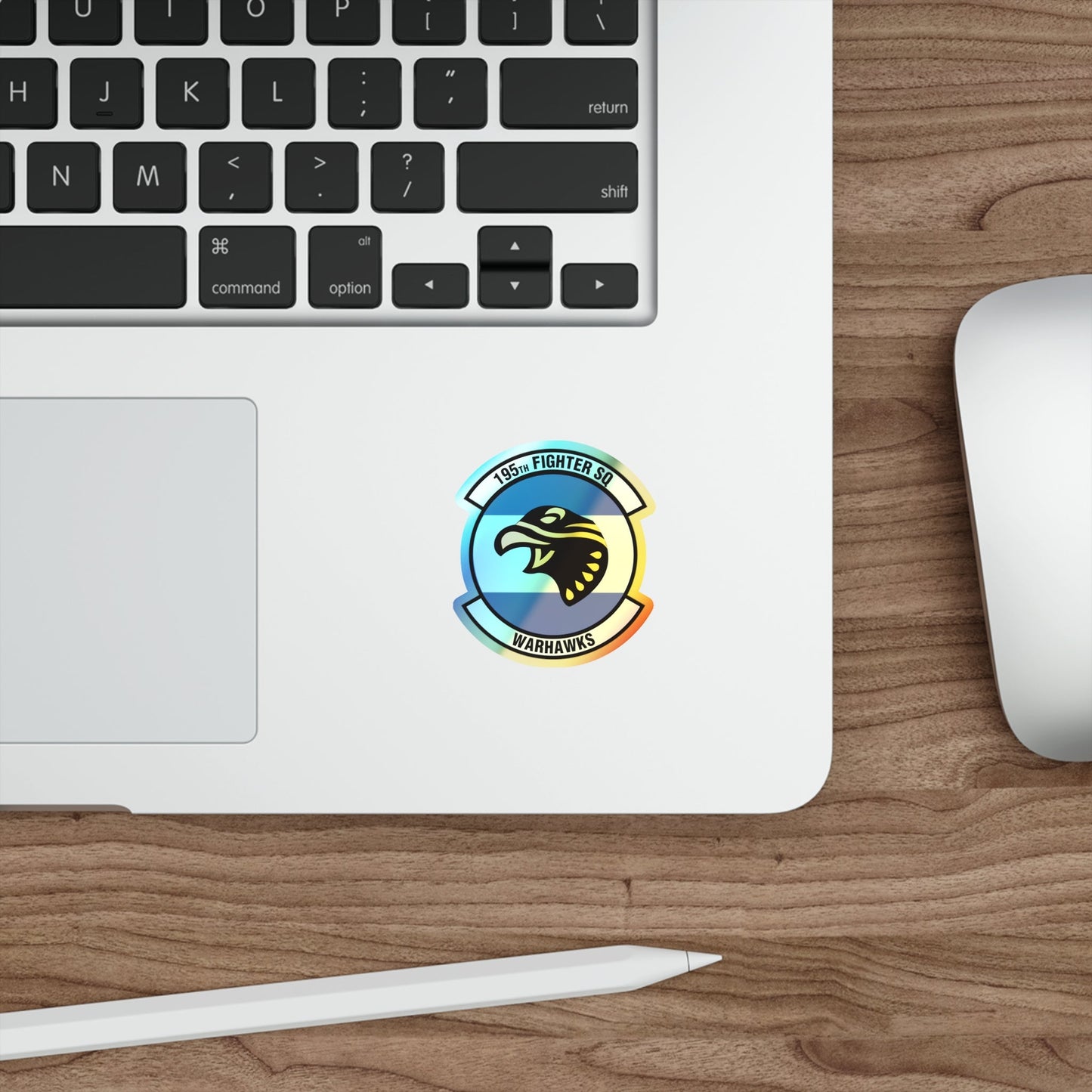 195 Fighter Squadron (U.S. Air Force) Holographic STICKER Die-Cut Vinyl Decal-The Sticker Space
