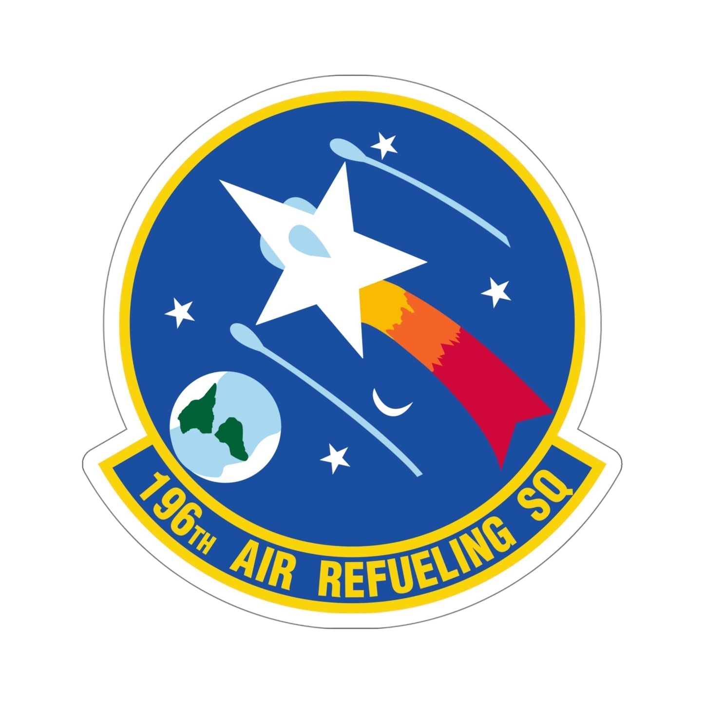 196 Air Refueling Squadron (U.S. Air Force) STICKER Vinyl Die-Cut Decal-5 Inch-The Sticker Space