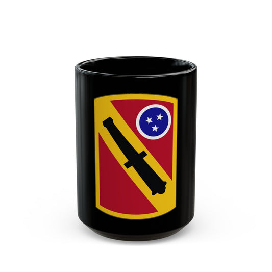 196 Field Artillery Brigade (U.S. Army) Black Coffee Mug-15oz-The Sticker Space