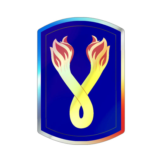 196TH INFANTRY BRIGADE v2 (U.S. Army) Holographic STICKER Die-Cut Vinyl Decal-6 Inch-The Sticker Space